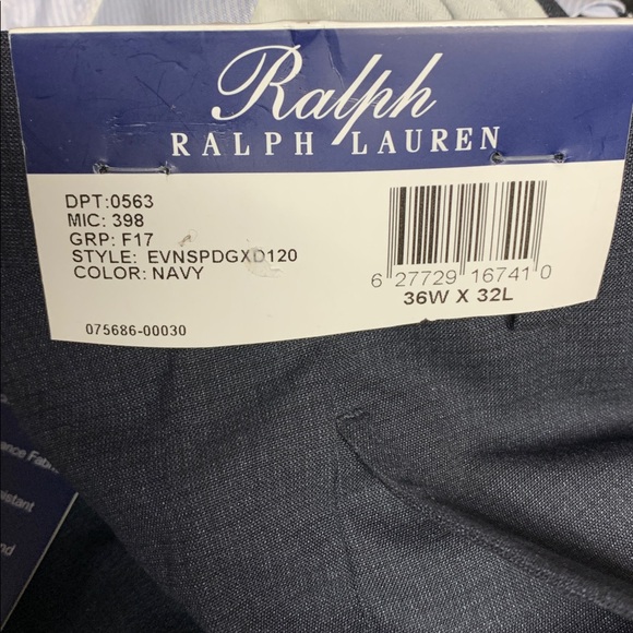 Ralph Ralph Lauren Men's Dress Pants Sim Fit 36 x 32 - Picture 3 of 6